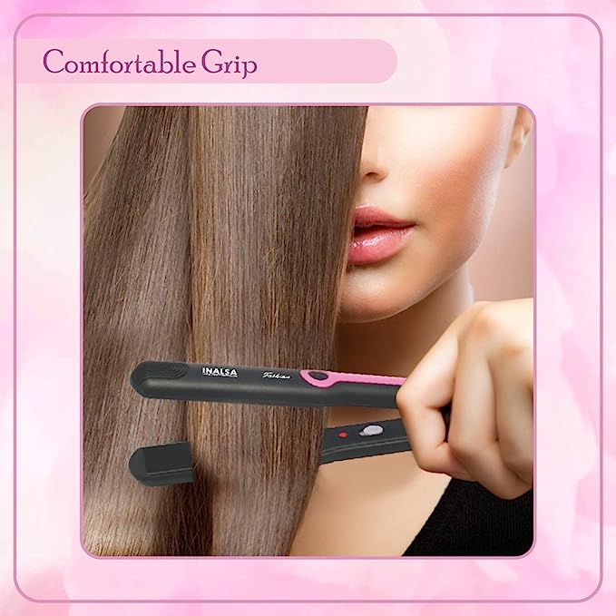 Inalsa Hair Straightener Fashion (Black/Pink) Inalsa Hair Straightener Fashion (Black/Pink)